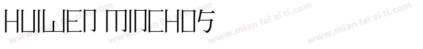 Huiwen minchos字体转换